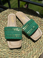 Green Golden slippers