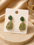 Olive Green simple earrings ✨