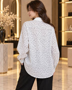 Printed long chemise