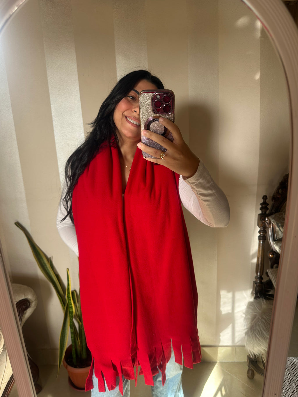 Red scarf or Shawl ♥️