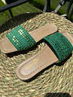 Green Golden slippers
