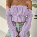 Shein Off-shoulder cup blouse