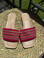 Hot pink slippers