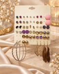 Pack of 27 earrings