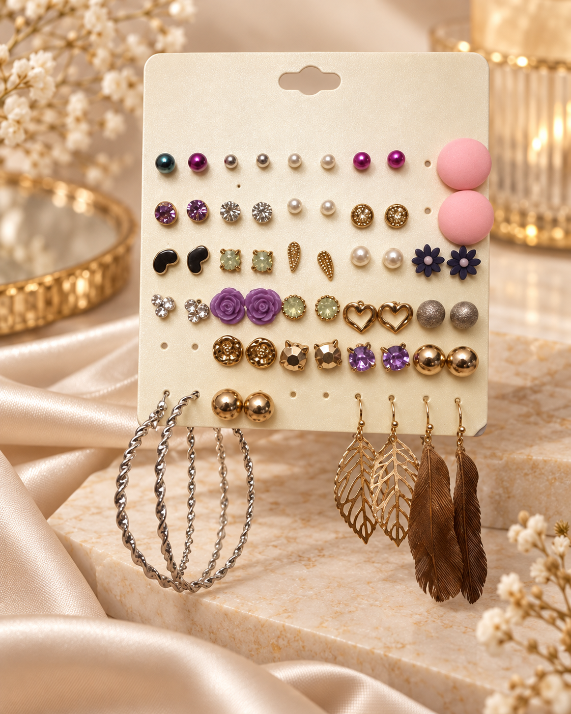 Pack of 27 earrings