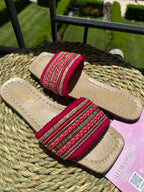Hot pink slippers