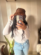 Fur Bucket hat 🥰 leopard Design✨