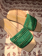 Green with golden touch Slipper 💚