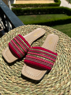 Hot pink slippers