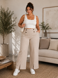 Beige Classic Pants . Curvy sizes are available ✅
